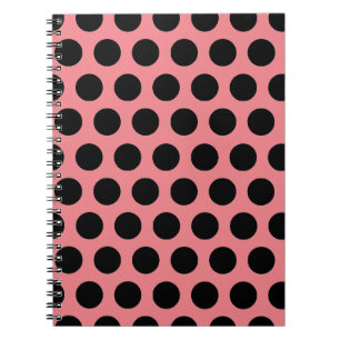 Caderno Espiral Bolinhas Pretas