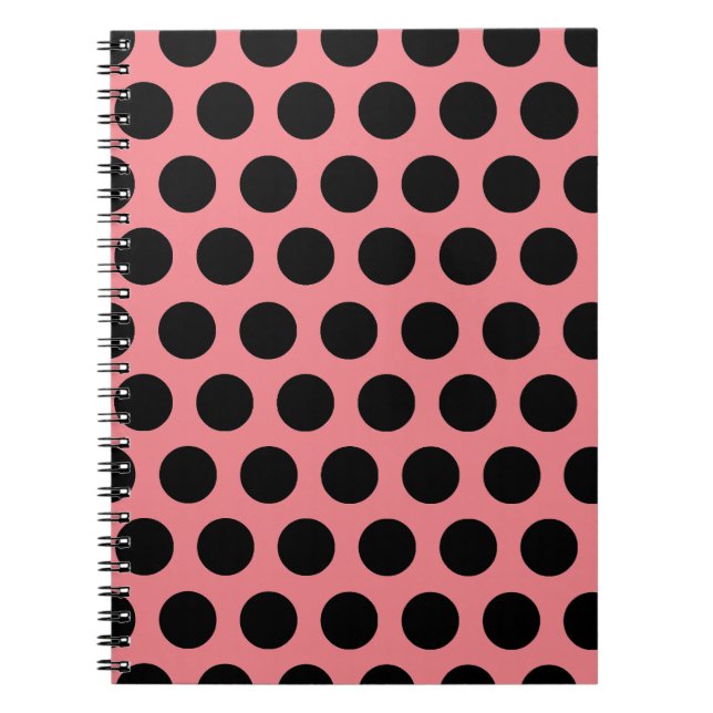 Caderno Espiral Bolinhas Pretas (Frente)
