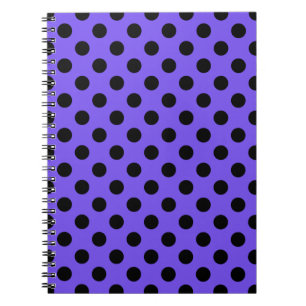 Caderno Espiral bolinhas pretas no ponto