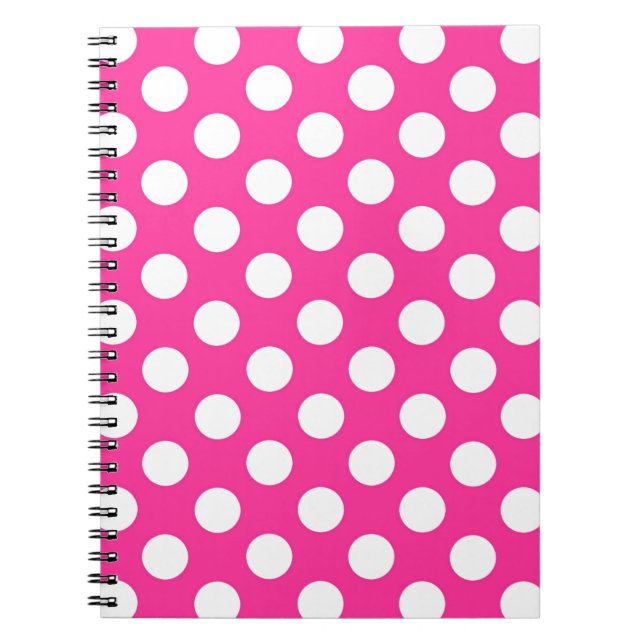 Caderno Espiral Bolinhas rosa (Frente)