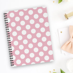 Caderno Espiral Bolinhas rosa, padrão de Bolinhas, pontos, pontos