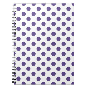 Caderno Espiral Bolinhas ultravioletas no branco