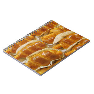 Caderno Espiral Bolo de Cachorro Quente... Comida do deserto asiát