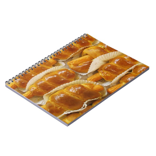 Caderno Espiral Bolo de Cachorro Quente... Comida do deserto asiát (Left Side)