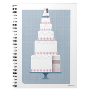 Caderno Espiral Bolo de casamento
