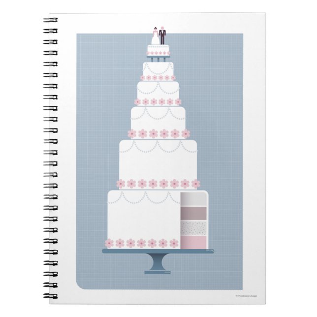 Caderno Espiral Bolo de casamento (Frente)