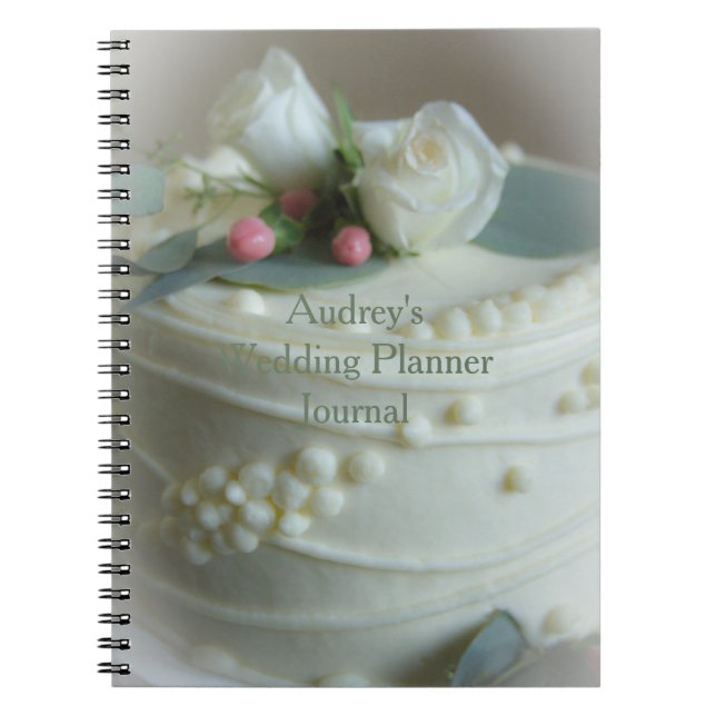 Caderno Espiral Bolo de Casamento (Frente)