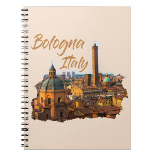 Caderno Espiral Bolonha Itália: Centro Histórico