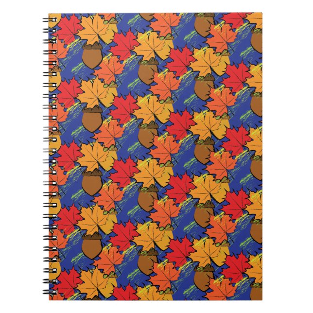 Caderno Espiral Bolotas e folhas I (Frente)