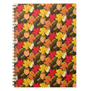 Caderno Espiral Bolotas e folhas IV