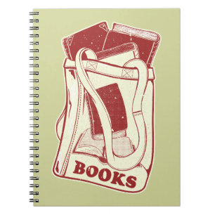 Caderno Espiral Bolsa de livros que adoro ler