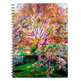 Caderno Espiral Bolsa E Maçã Em Bloom Camille Pissarro