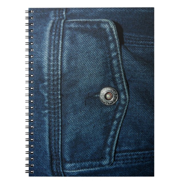 Caderno Espiral Bolso de tinta azul (Frente)