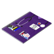 Bolsos personalizados da enfermeira no roxo