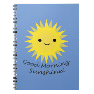 Caderno Espiral Bom dia Sunshine Kawai Sun