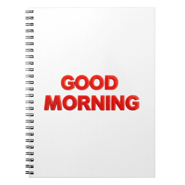 Caderno Espiral Bom Dia Vibrações (Frente)