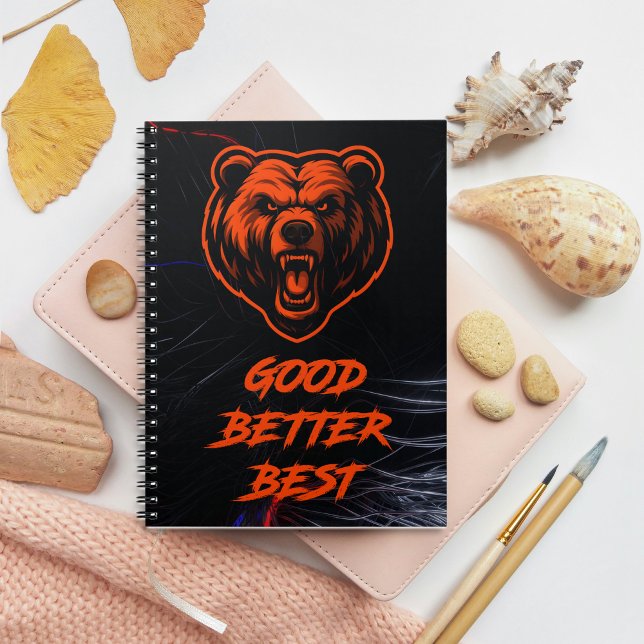Caderno Espiral Bom Melhor Ótimo Nunca Deixe Descansar (Criador carregado)