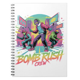 Caderno Espiral Bomb Rush Cyberfunk – Neon Street Rebellion