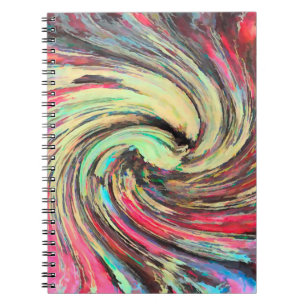 Caderno Espiral Bombeiros psicodélicos abstrato - notebook