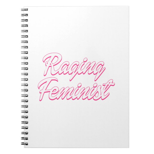 Caderno Espiral Boneca Feminista Enfurecida (Frente)