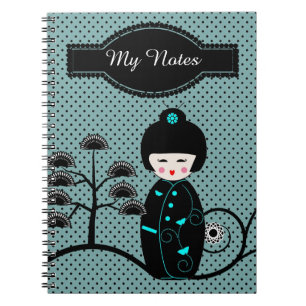 Caderno Espiral Boneca japonesa