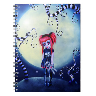 Caderno Espiral Boneca voodoo e videiras assustadoras