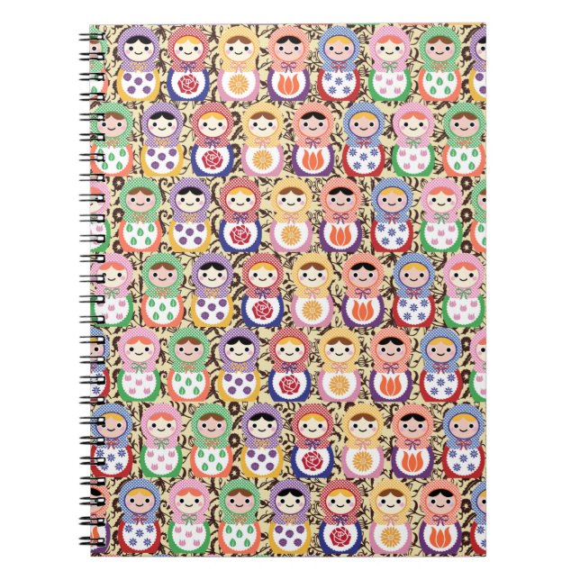 Caderno Espiral Bonecas de Matryoshka (Frente)