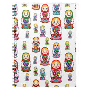 Caderno Espiral bonecas russas