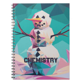 Caderno Espiral Boneco de Neve Personalizável