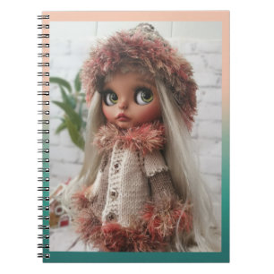 Caderno Espiral Bonita boneca Blythe olhos grandes na moda divers