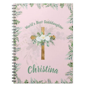 Caderno Espiral Bonita FILHA Personalizada Rosa
