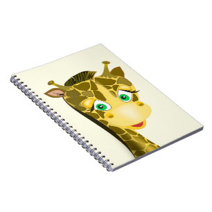 Caderno Espiral Bonita Girafa -