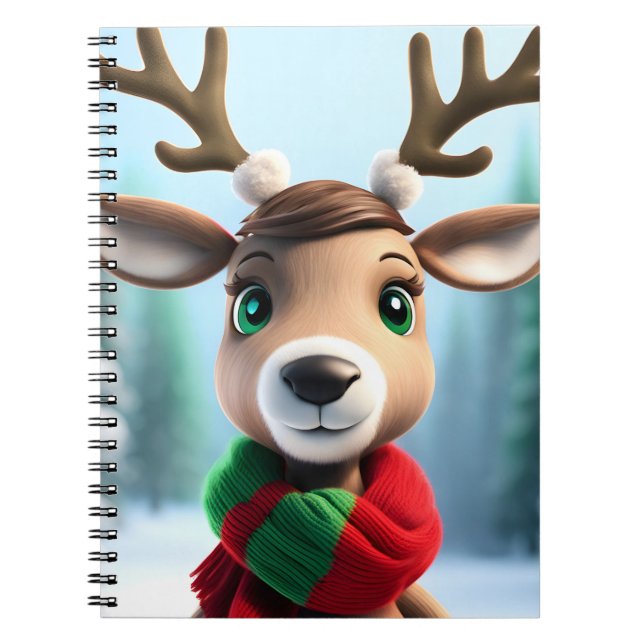 Caderno Espiral Bonita Reindeer (Frente)