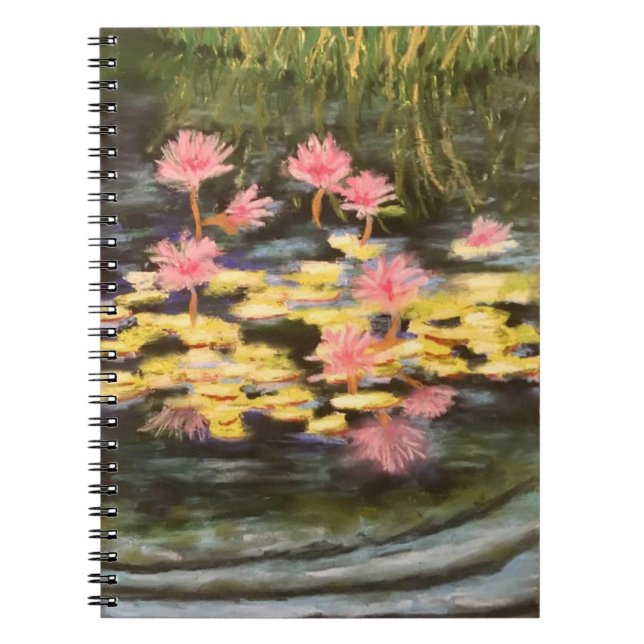 Caderno Espiral bonito bloco flexível floral (Frente)