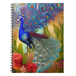 Caderno Espiral Bonito Como Pavão