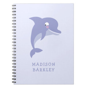 Caderno Espiral Bonito Dolphin Kid
