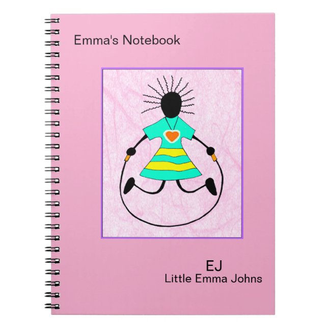 Caderno Espiral Bonito, Elegante, Pular e Salto (Frente)