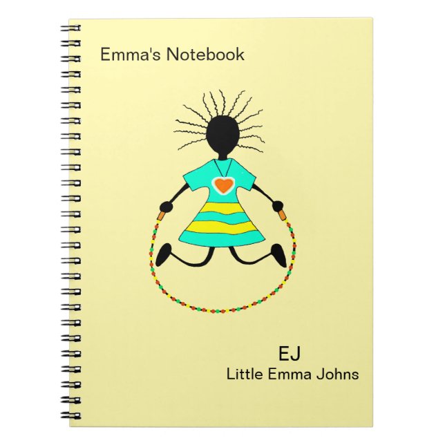 Caderno Espiral Bonito, Elegante, Pular e Salto (Frente)