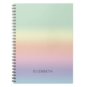 Caderno Espiral Bonito mistura de pastel personalizada