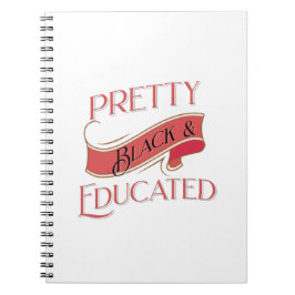 Caderno Espiral Bonito negro e educado