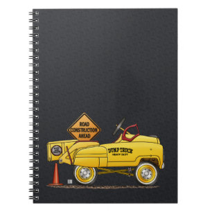 Caderno Espiral Bonito Peddle o caminhão Peddle o carro