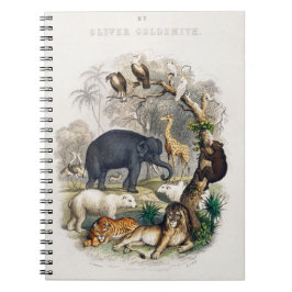 Caderno Espiral Bonito Zoo Animal_