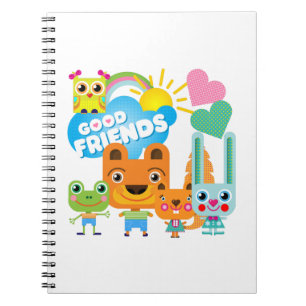 Caderno Espiral Bons Amigos Animais
