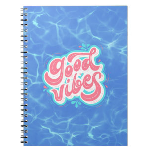 Caderno Espiral Bons Vibes Beach/piscina