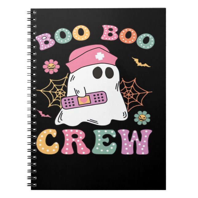 Caderno Espiral Boo Boo Crew Ghost Enfermeira Clássica (Frente)