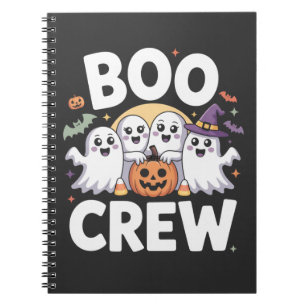 Caderno Espiral Boo Crew Cute Spooky Halloween