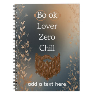 Caderno Espiral Book Lover Zero Chill Notebook