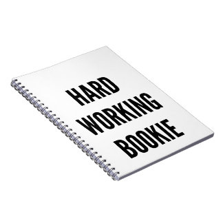 Caderno Espiral Bookie de Trabalho do duro