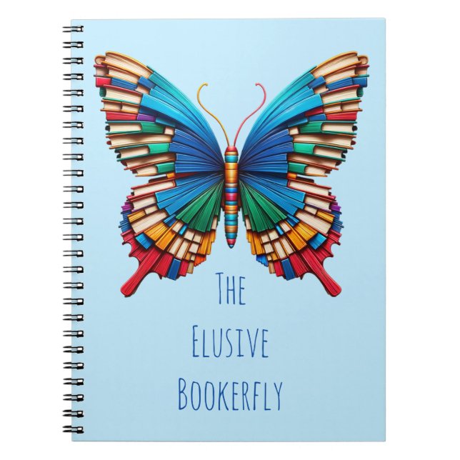 Caderno Espiral Books da Borboleta Bookerfly Divertimento Reader G (Frente)