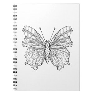Caderno Espiral Borboleta 3 do estilo